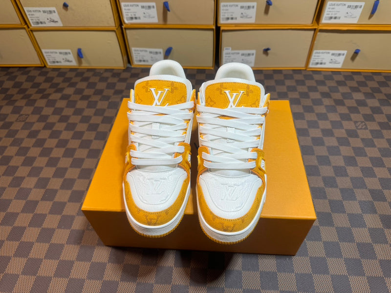 Louis Vuitton LV Trainer Low "White Yellow"