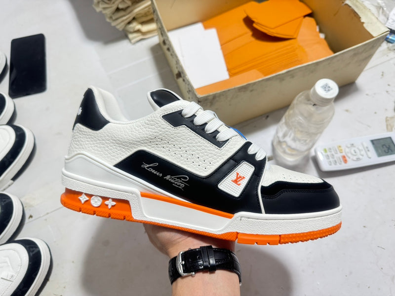 Louis Vuitton LV Trainer Low "Monogram Orange White"