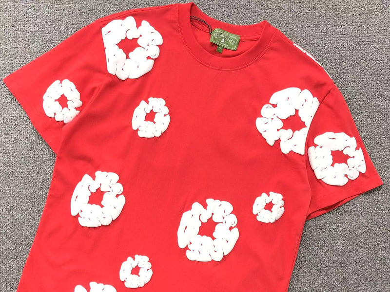 Conjunto Denim Tears Cotton Wreath com Short - Vermelho