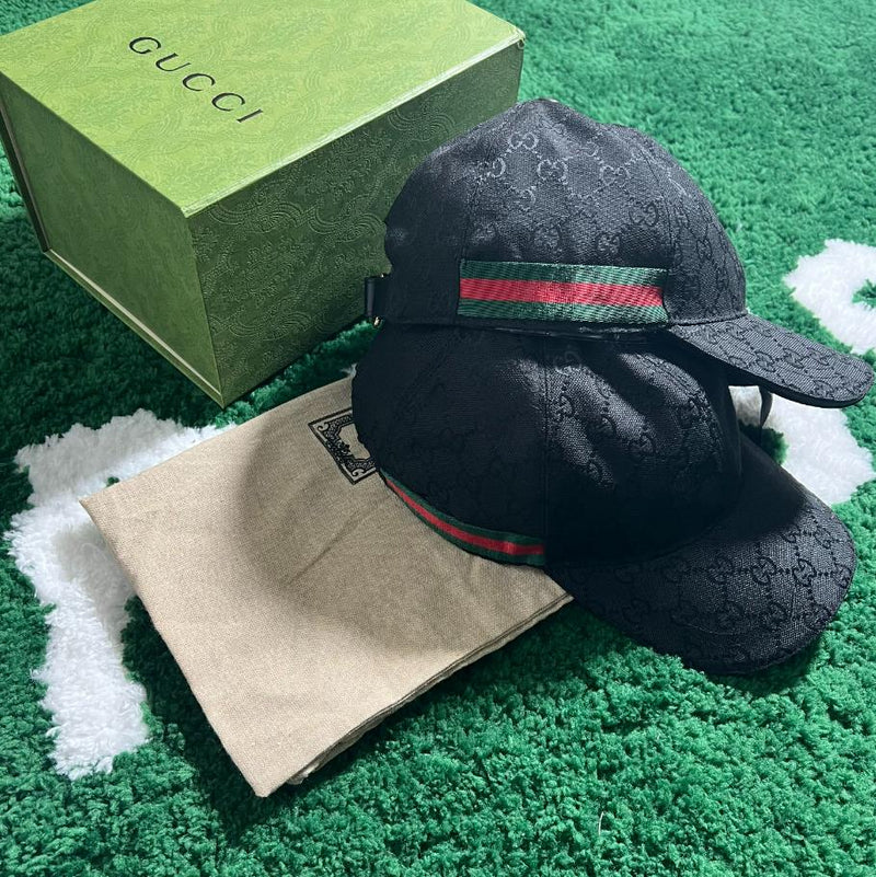 Boné Gucci Canvas GG Preto