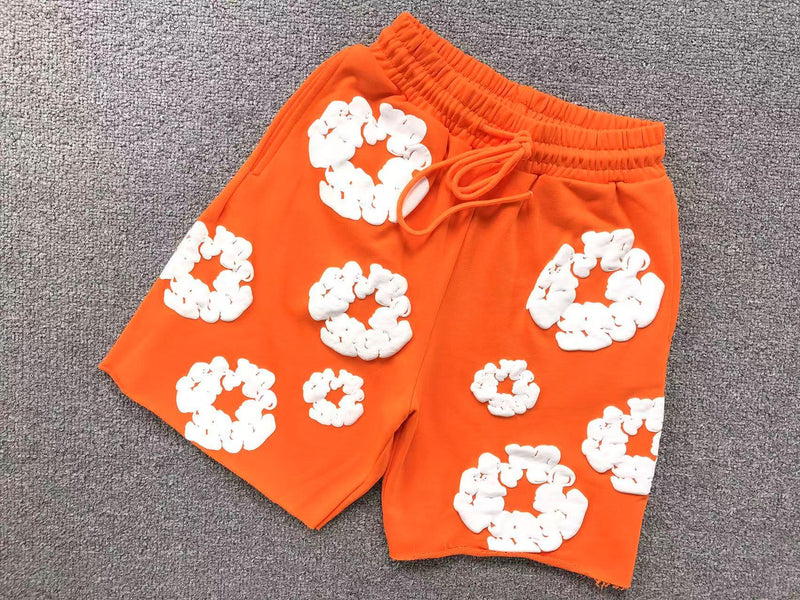 Conjunto Denim Tears Cotton Wreath com Short - Laranja