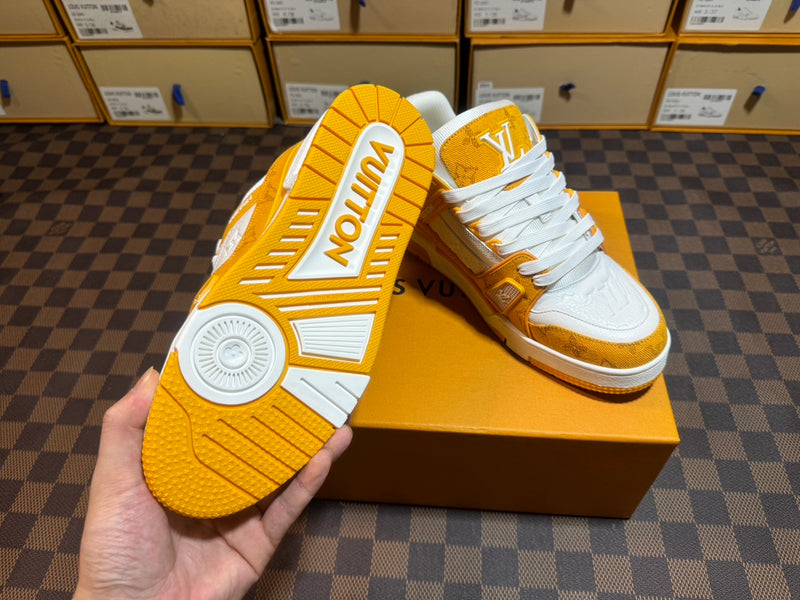 Louis Vuitton LV Trainer Low "White Yellow"