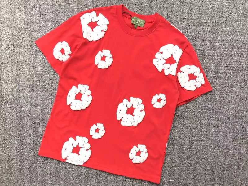 Conjunto Denim Tears Cotton Wreath com Short - Vermelho