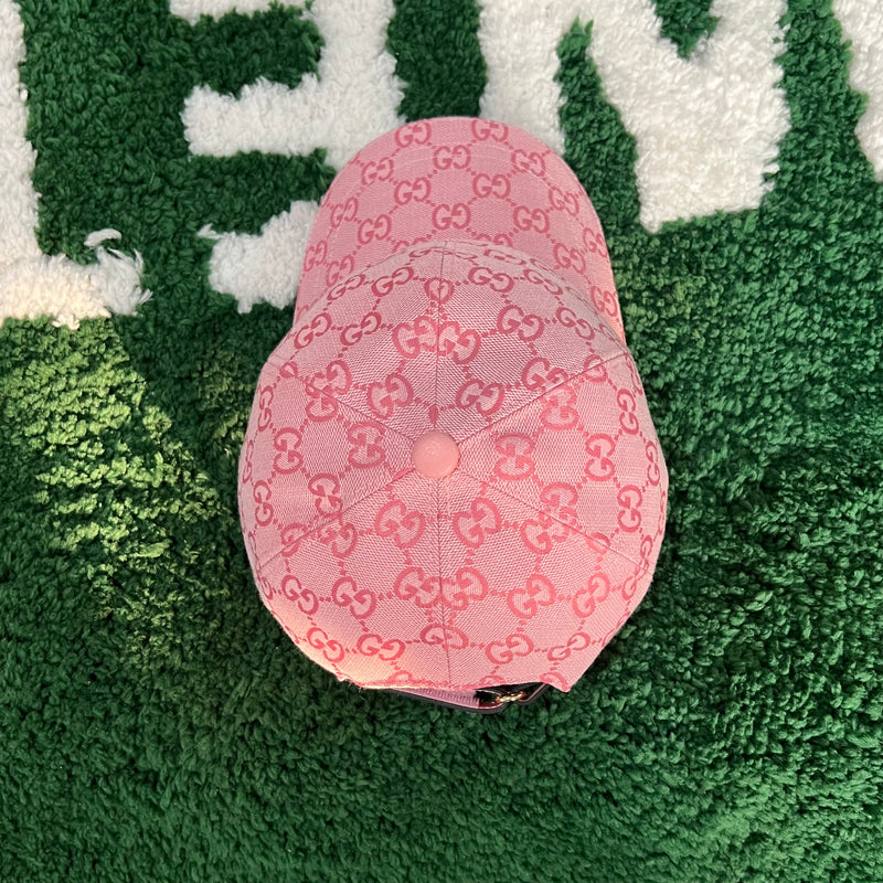 Boné Gucci Canvas GG Rosa
