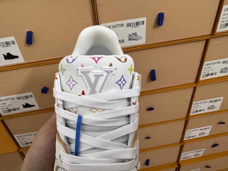 Takashi Murakami x Louis Vuitton LV Trainer Low "White"