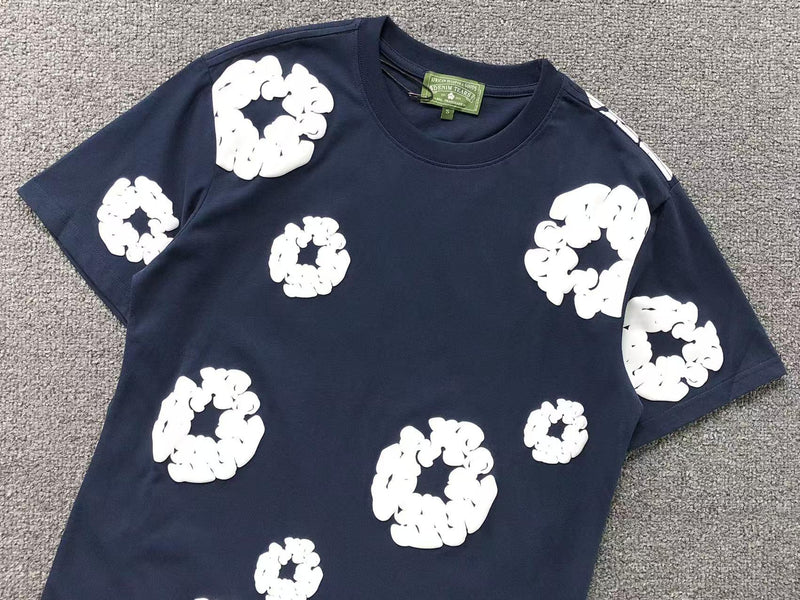 Conjunto Denim Tears Cotton Wreath com Short - Azul Marinho