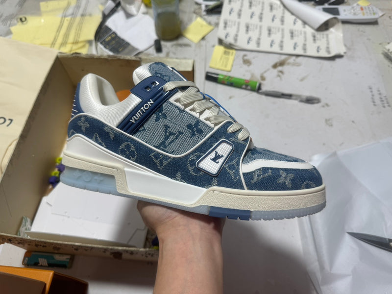 Louis Vuitton LV Trainer Low "Monogram Denim Blue"