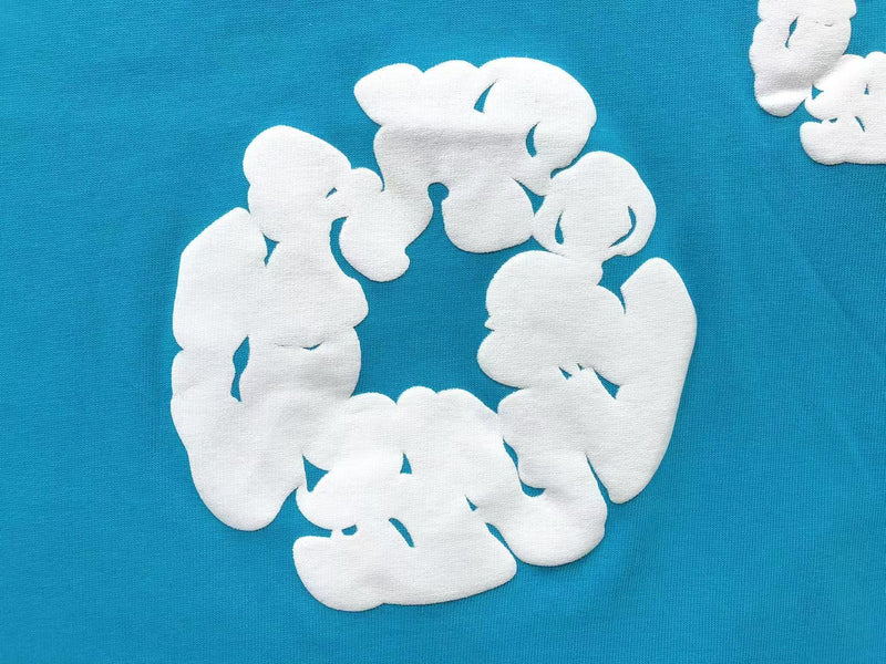 Conjunto Denim Tears Cotton Wreath com Short - Azul Piscina