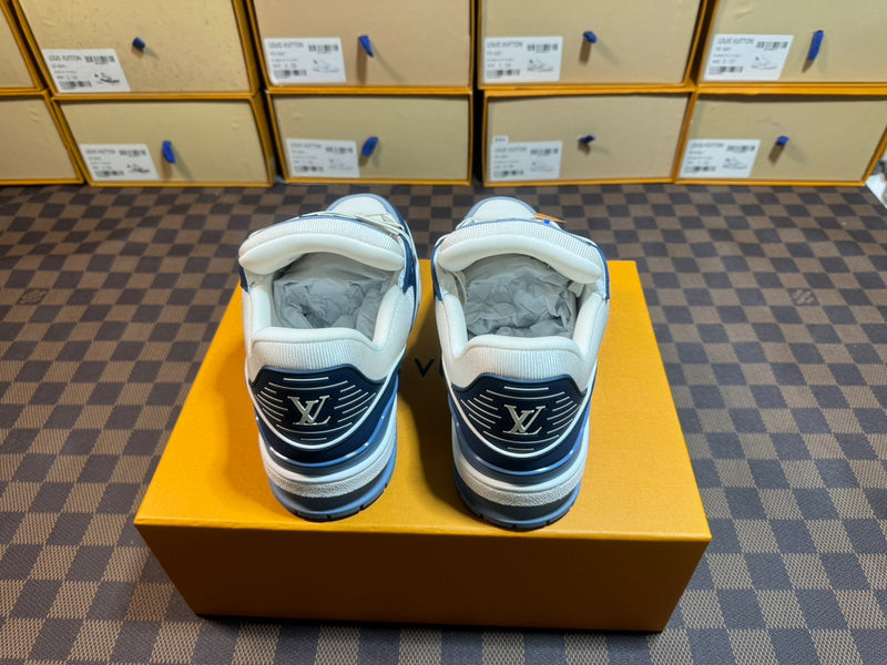 Louis Vuitton LV Trainer Low "Blue White and Grey"