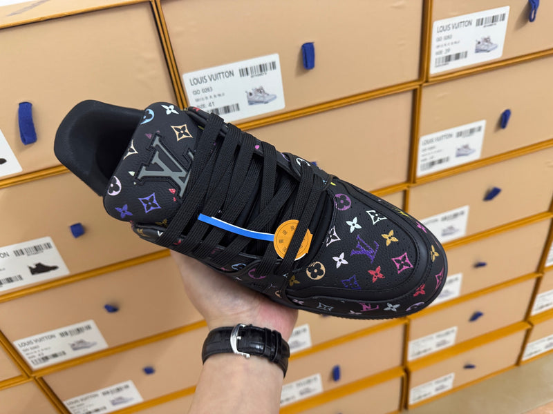 Takashi Murakami x Louis Vuitton LV Trainer Low "Black"