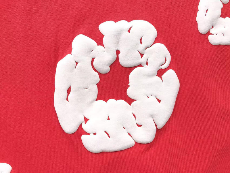 Conjunto Denim Tears Cotton Wreath com Short - Vermelho