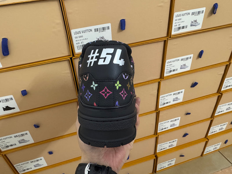 Takashi Murakami x Louis Vuitton LV Trainer Low "Black"