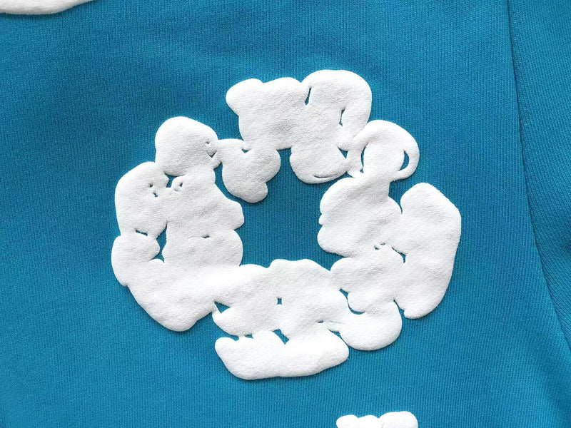 Conjunto Denim Tears Cotton Wreath com Short - Azul Piscina
