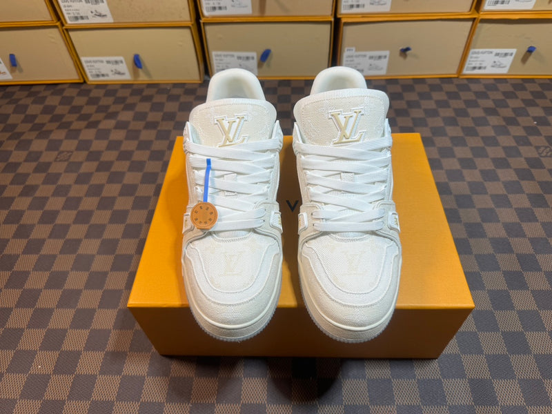 Louis Vuitton LV Trainer Low "Denim Beige"