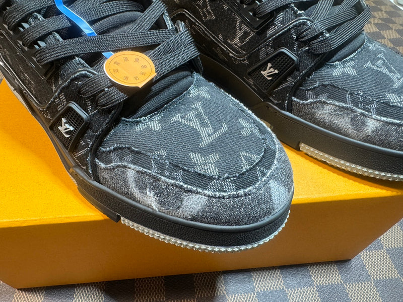 Louis Vuitton LV Trainer Low "Monogram Denim Black Grey"