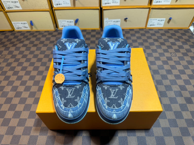 Louis Vuitton LV Trainer Low "Monogram Denim Black Blue"