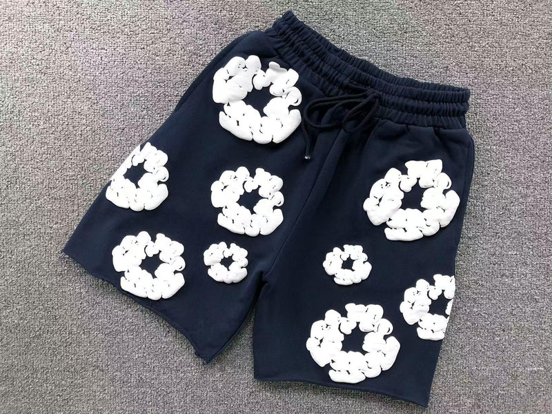 Conjunto Denim Tears Cotton Wreath com Short - Azul Marinho