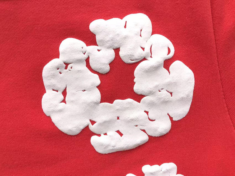 Conjunto Denim Tears Cotton Wreath com Short - Vermelho