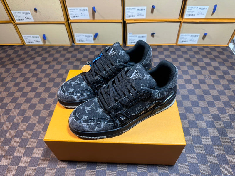 Louis Vuitton LV Trainer Low "Monogram Denim Black Grey"