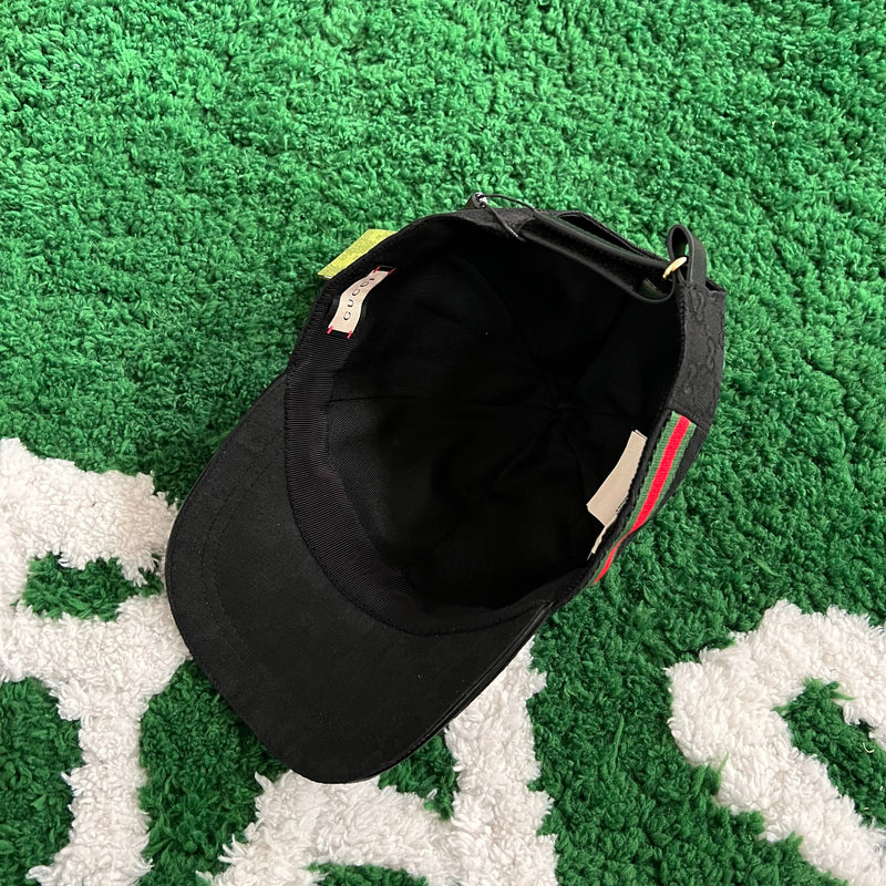 Boné Gucci Canvas GG Preto