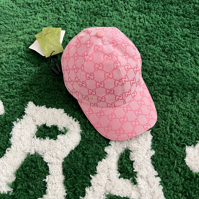 Boné Gucci Canvas GG Rosa