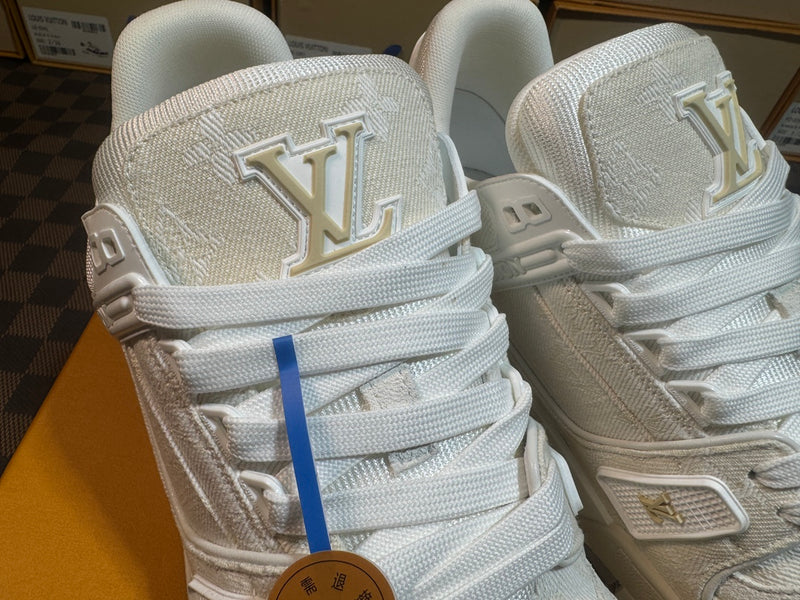 Louis Vuitton LV Trainer Low "Denim Beige"