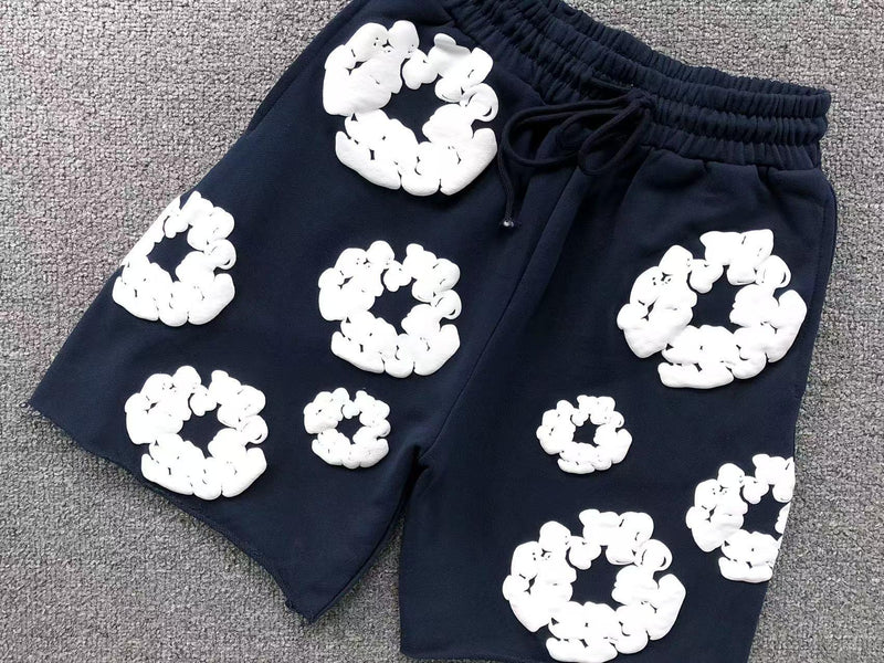 Conjunto Denim Tears Cotton Wreath com Short - Azul Marinho