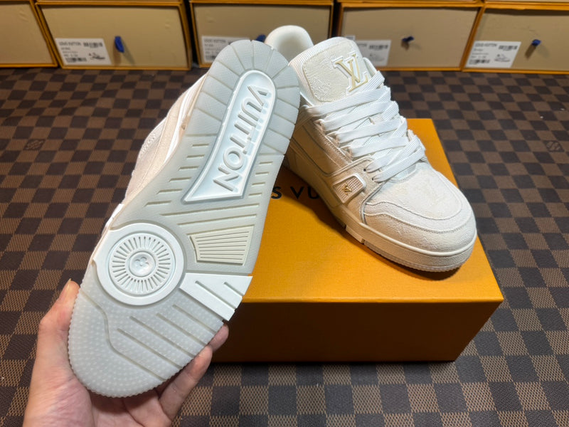Louis Vuitton LV Trainer Low "Denim Beige"