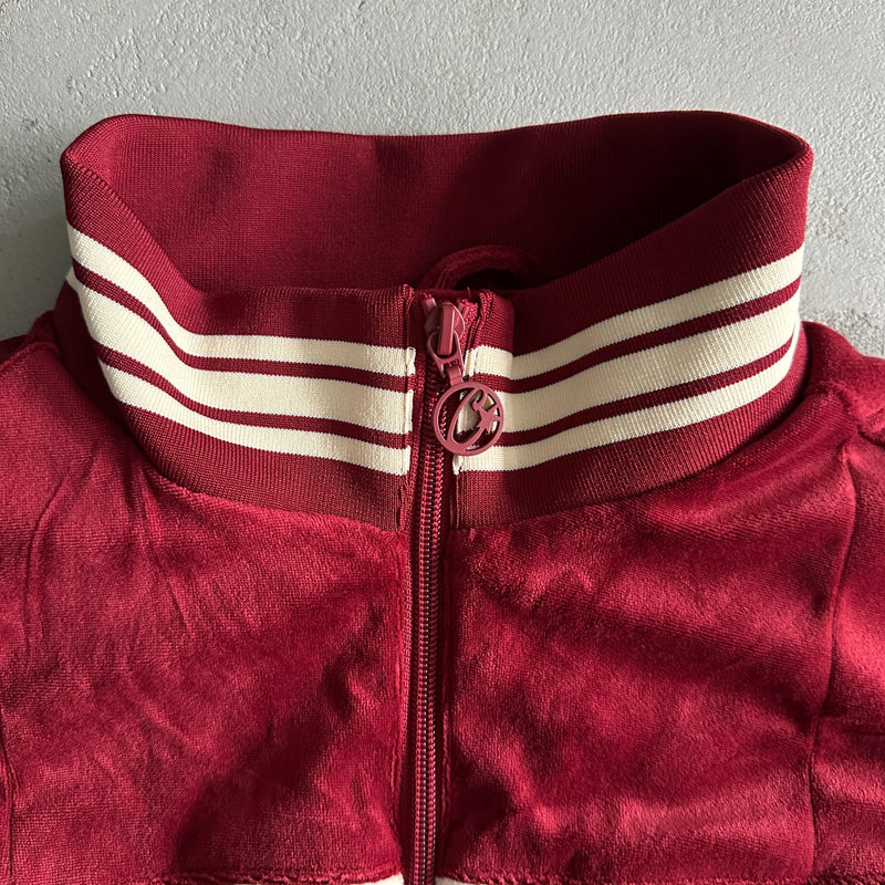 Conjunto de Veludo AMG Corteiz - Vermelho