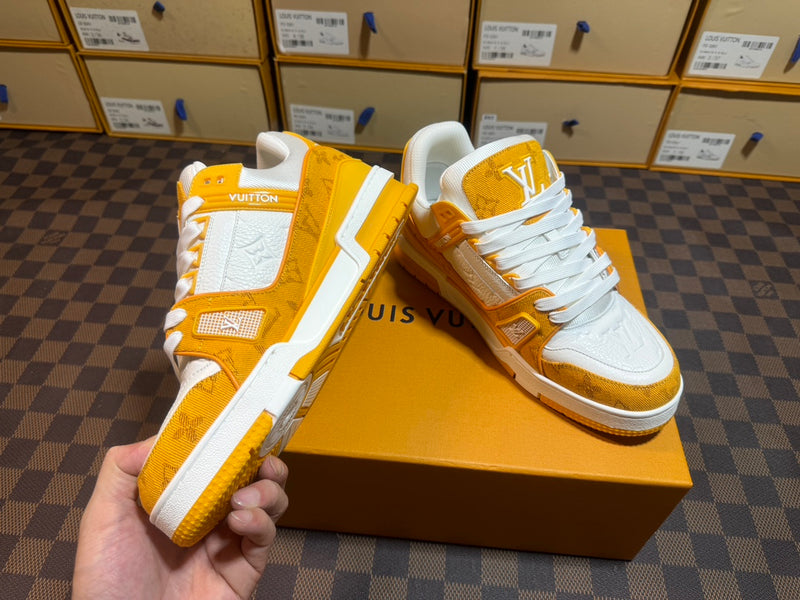 Louis Vuitton LV Trainer Low "White Yellow"