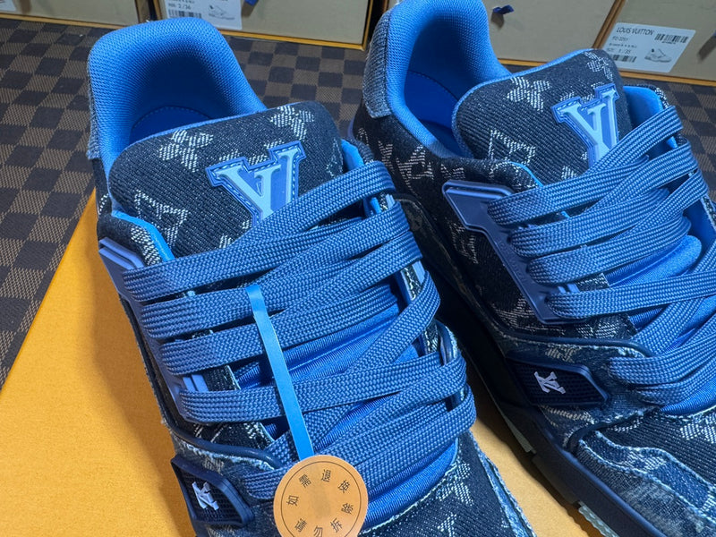 Louis Vuitton LV Trainer Low "Monogram Denim Black Blue"
