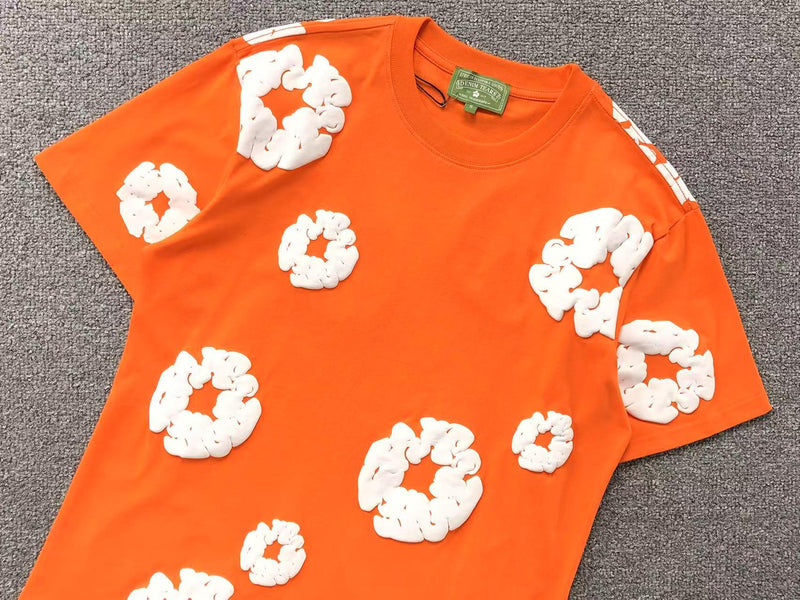 Conjunto Denim Tears Cotton Wreath com Short - Laranja