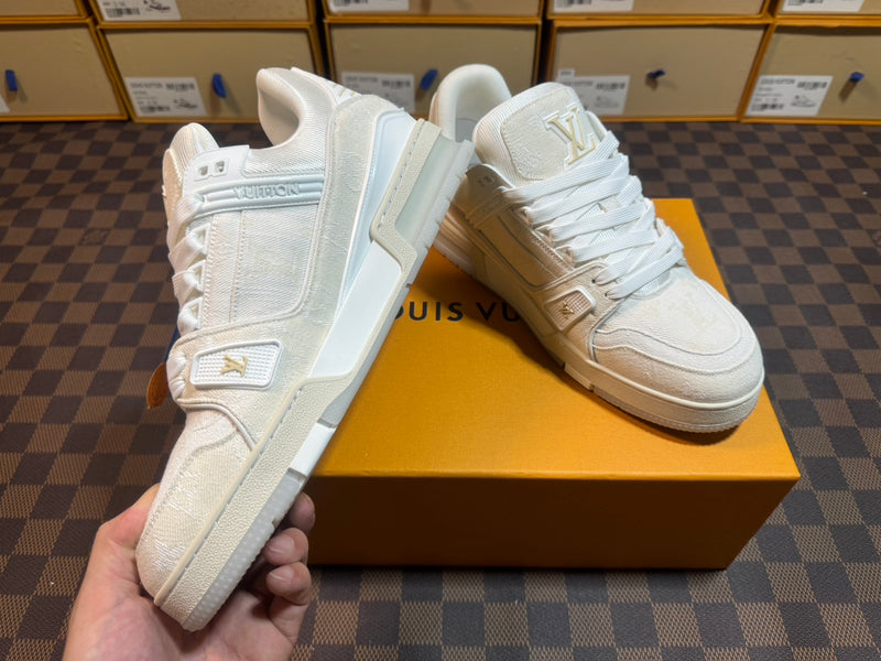 Louis Vuitton LV Trainer Low "Denim Beige"