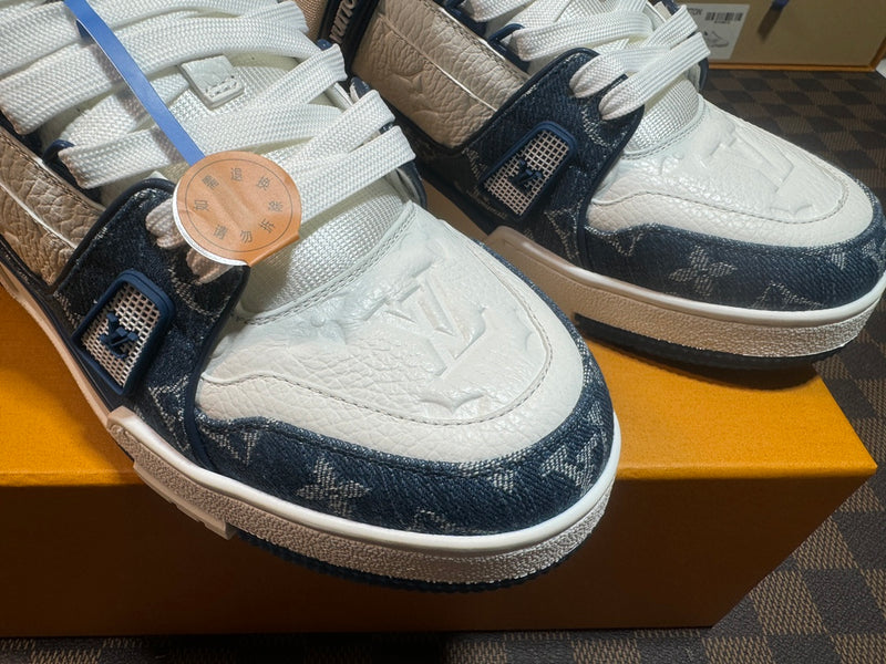 Louis Vuitton LV Trainer Low "Denim White Blue"