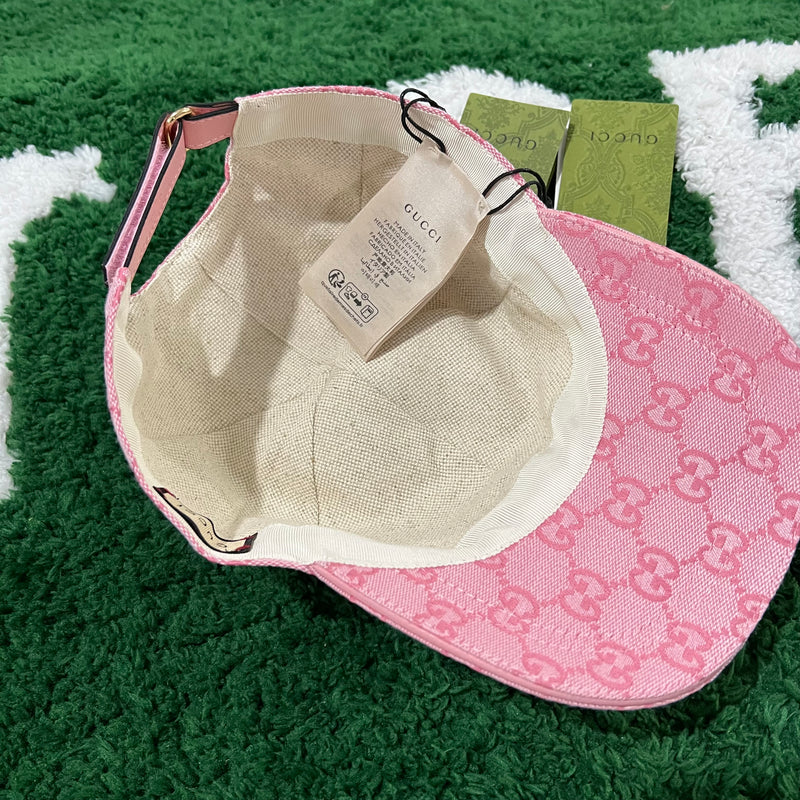 Boné Gucci Canvas GG Rosa