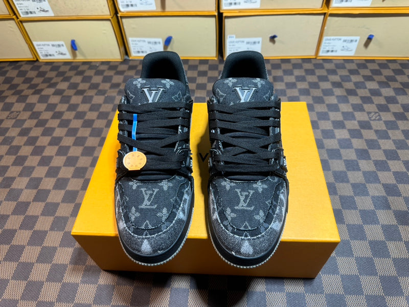 Louis Vuitton LV Trainer Low "Monogram Denim Black Grey"