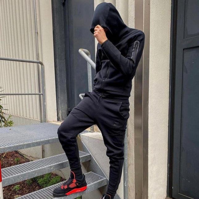 Conjunto Nike Tech Fleece - Preto