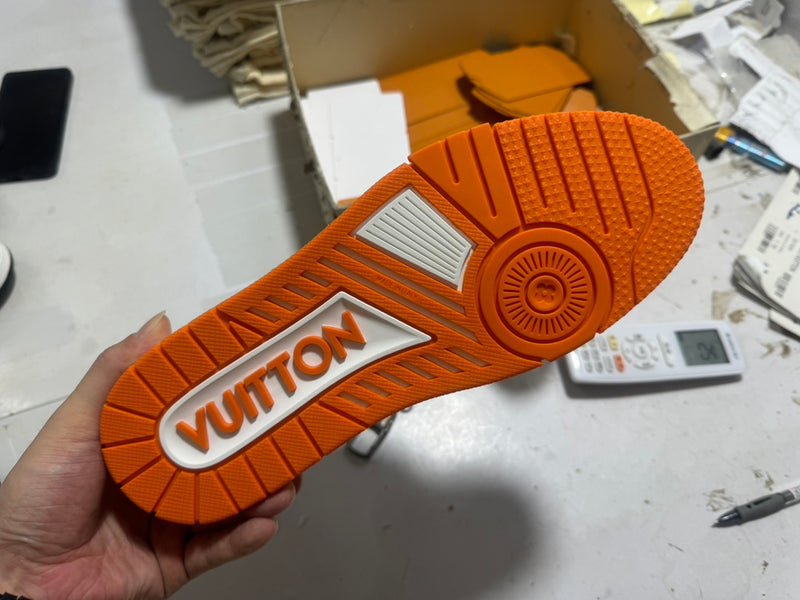 Louis Vuitton LV Trainer Low "Monogram Orange White"